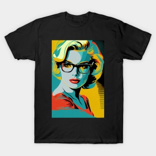 Modern woman in pop-art style T-Shirt